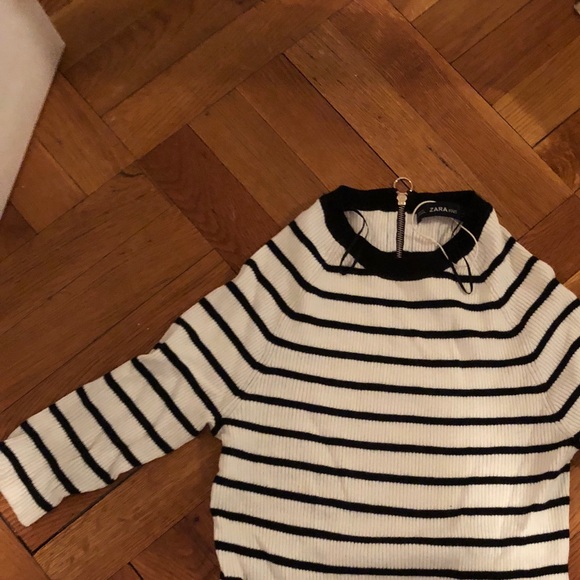 Zara 3/4 sleeve striped t. Brand new - Picture 3 of 3